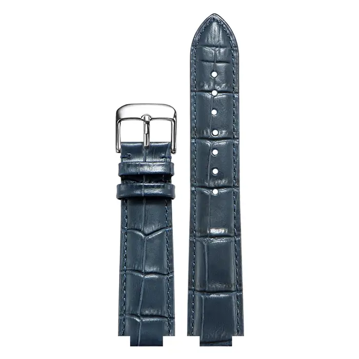 Bracelet de montre convexe en cuir véritable pour l-ouis Vuitton LV tambour Q1121 Q114k