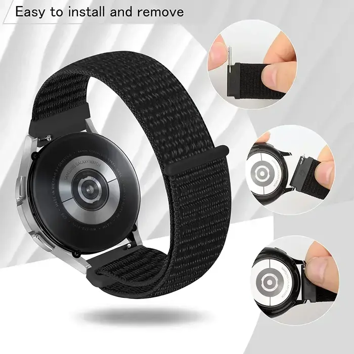 Bracelet Sport en Nylon pour Montres Garmin Forerunner 170 70 165 158 55 255 246 645 265 970 570 et Garmin Venu 4 3 2 45mm – 20/22MM