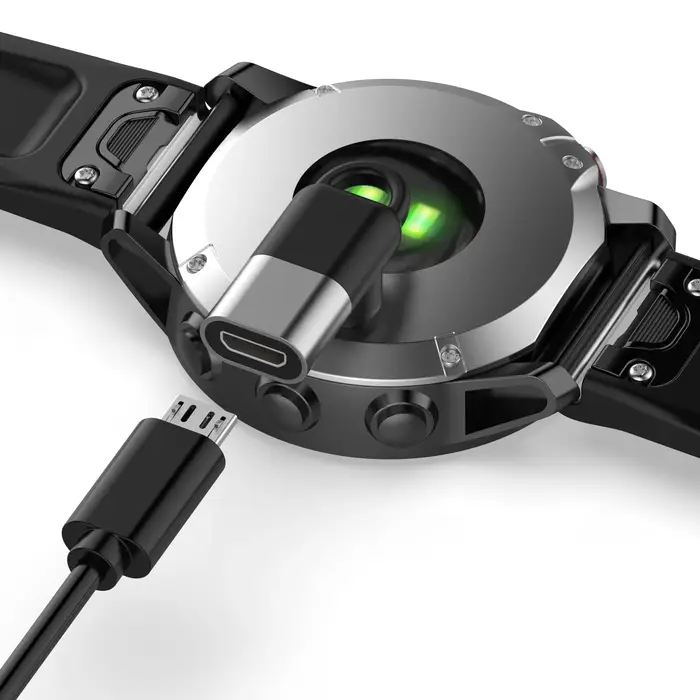 Pour Garmin Fenix 6 7 Venu Forerunner 955 convertisseur de chargeur de montre pour Apple ios Micro USB Type C
