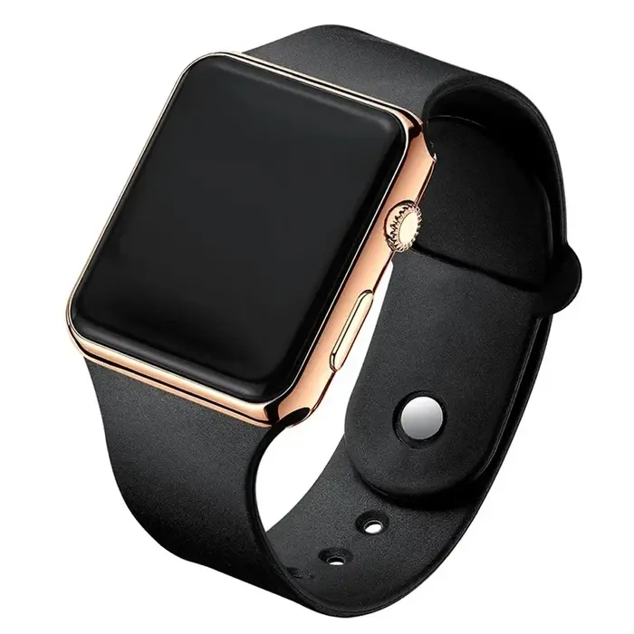 Montre numérique Simple pour hommes femmes mode Sport montre électronique LED bracelet en Silicone n