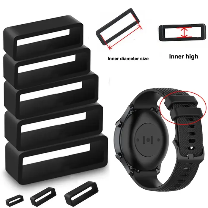 Bracelet de montre en caoutchouc et Silicone