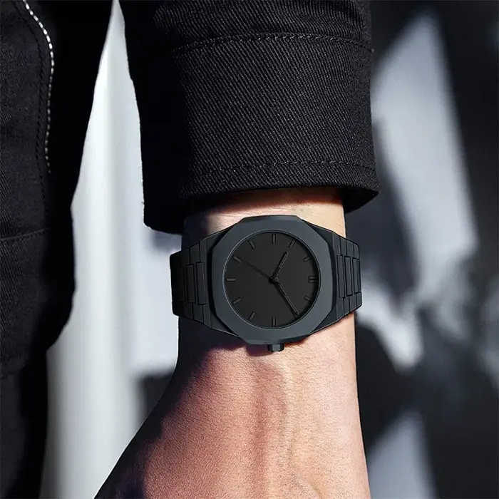 Mode bracelet en plastique hommes montres sport
