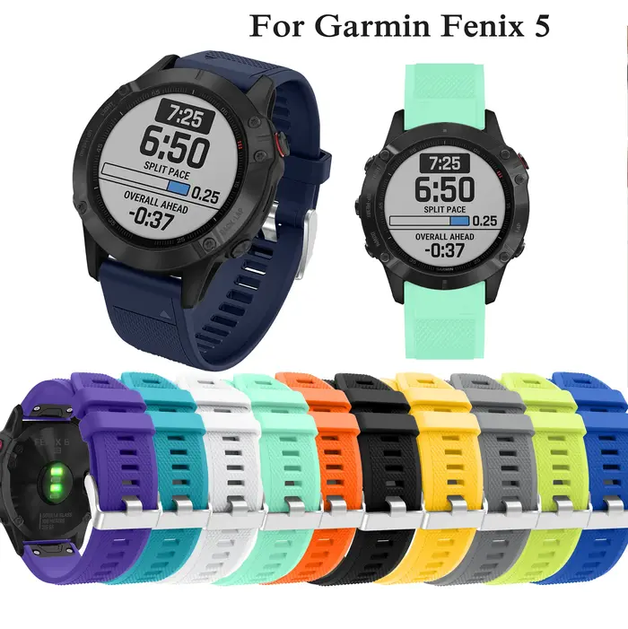 Bracelet de montre en Silicone pour Garmin Fenix 5