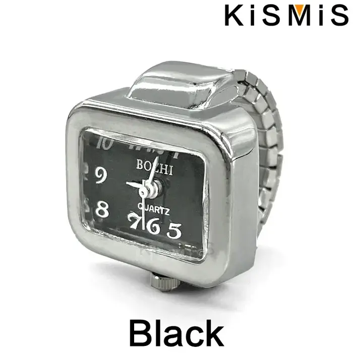 KISMIS montre à anneau créative, montre de Couple à cadran circulaire en alliage pour hommes et femm