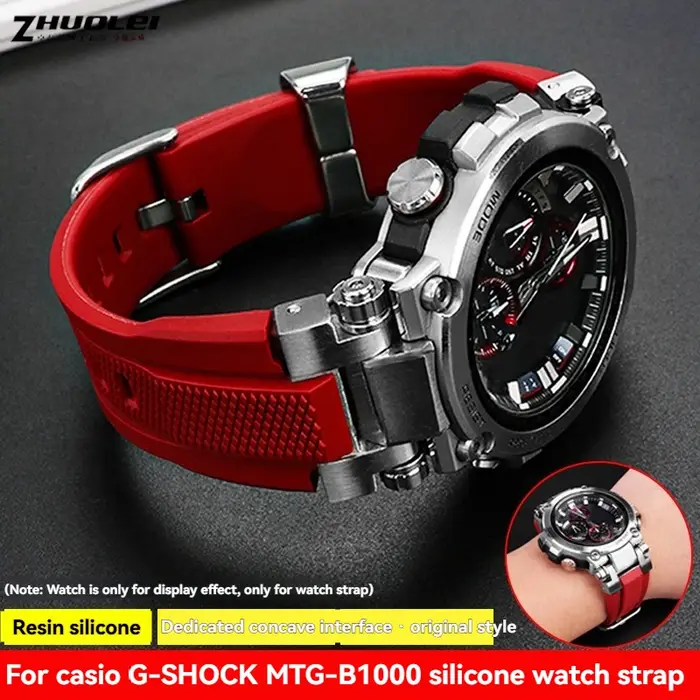 Bracelet à maillons en acier massif modifié MTG-B1000 pour Casio G-Shock