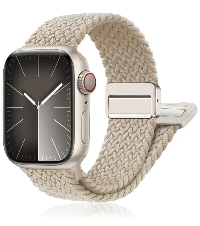Bracelet tressé pour Bracelet de montre Apple 44mm 40mm 45mm 46mm 49mm 41mm 38 Bracelet en Nylon mag