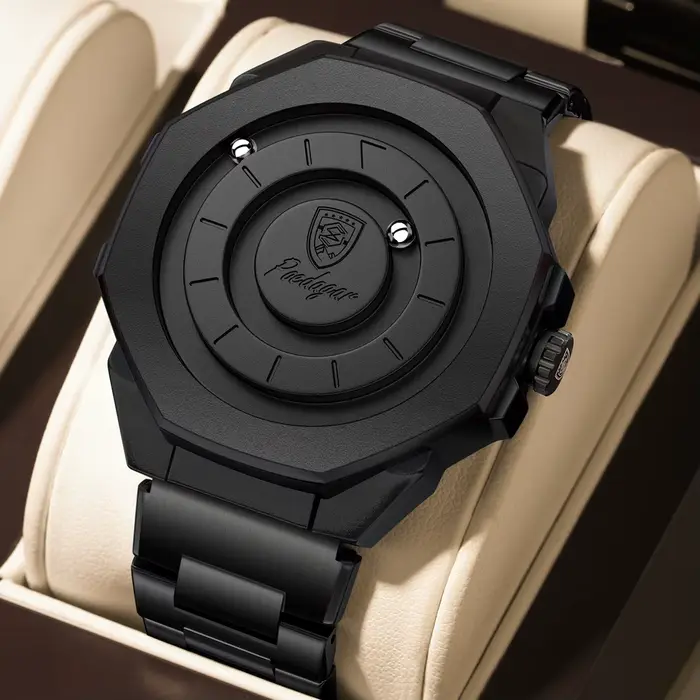 POEDAGAR haute qualité montre de luxe pour hommes étanche mode homme montre-bracelet affaires en aci