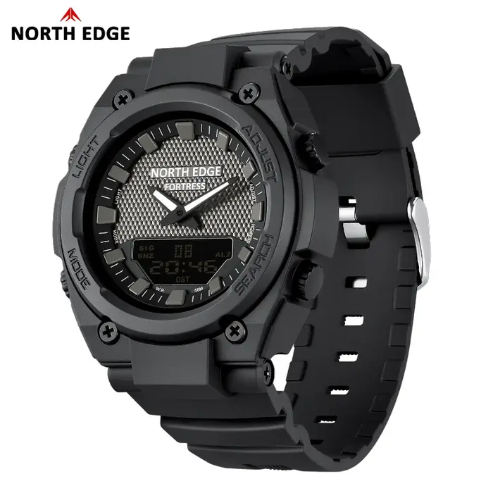 NORTH EDGE FORTRESS 2026 Montre numérique militaire pour homme, montre de sport d'extérieur étanche
