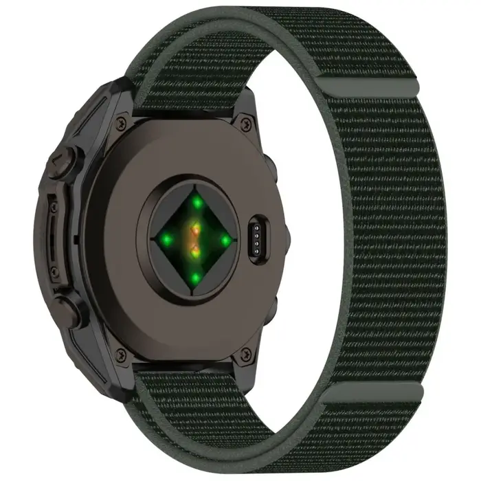 Bracelet en nylon respirant avec fermeture Velcro pour Garmin Forerunner 935 945 955 965 745 Fenix 8 7 6 5 7X 6X 5S 6S 7S Instinct 2 2S 2X