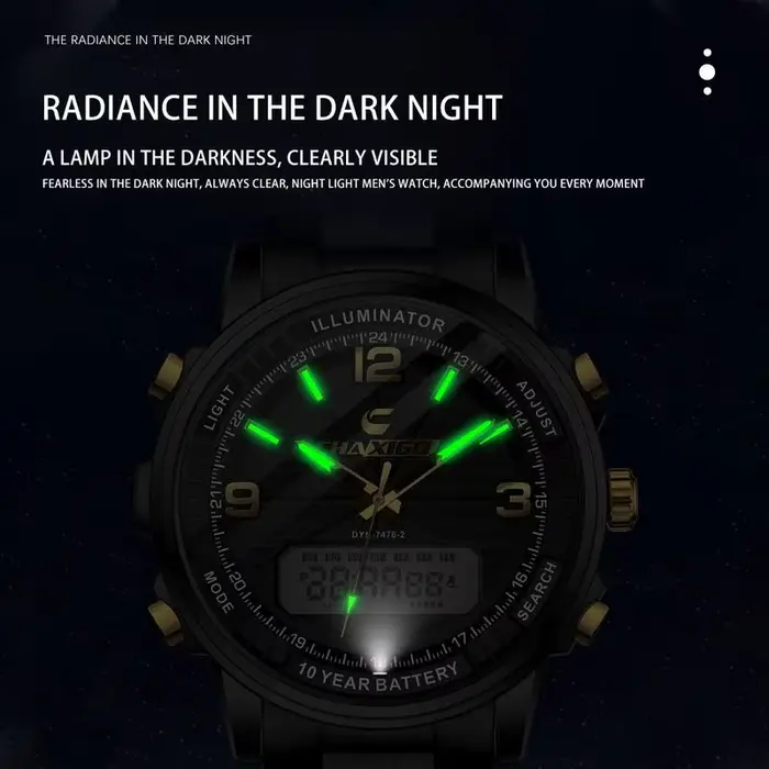 CHAXIGO montre-bracelet multifonctionnelle pour hommes d'affaires de mode