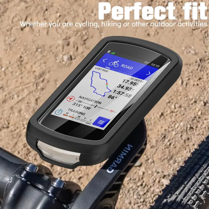 2 pièces verre trempé + étui pour Garmin Edge 1040 protecteur d'écran Film anti-rayures et housse de protection en Silicone souple accessoires