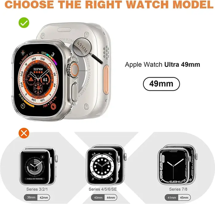 Housse de protection en TPU pour Apple Watch Ultra 49mm