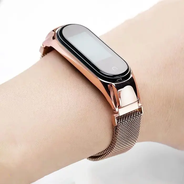 Bracelet à boucle milanaise pour Xiaomi Mi Band 8 7 10