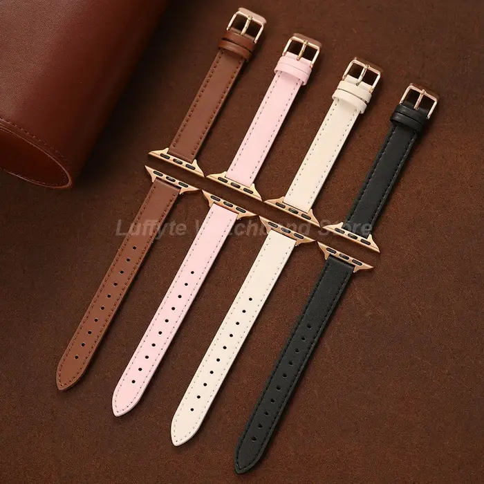 Bracelet de montre en cuir pour femmes