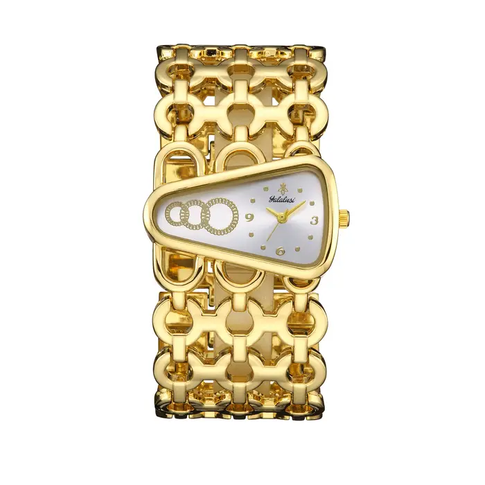 Montres YaLaLuSi Nouveauté Populaire Boîtier Or Alien Cadran Noir Ajoure Magnifique Chic Placage Ionique Coffret Cadeau Régulateur