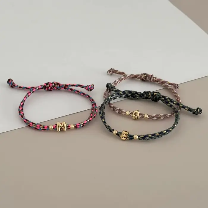 Bracelet initial Vlen Alphabet pour femme
