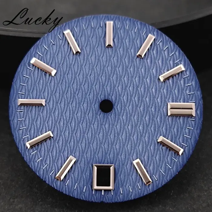 Cadran de montre 28, 5 mm bleu