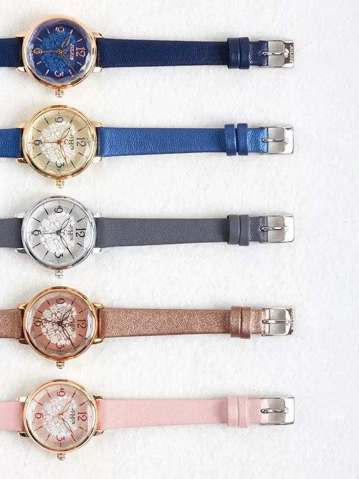 Montre en cuir véritable Julius Lady pour femme