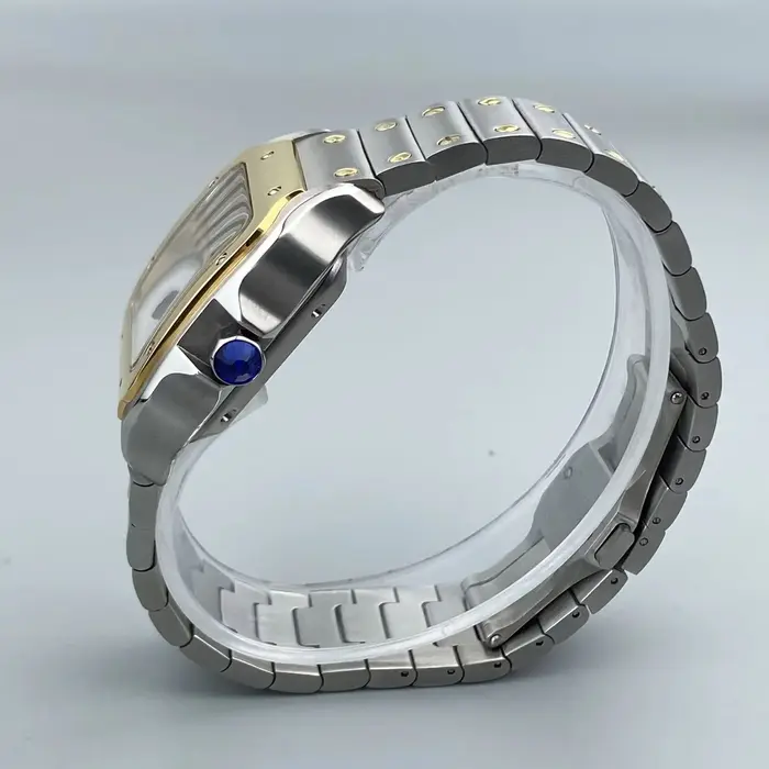 Nouveau boîtier de montre carré NH05 pour femmes, 33.5mm, pour Seiko Santos, accessoires de mouvement NH05/06, adapté au cadran de 23.5mm, possibilité de personnaliser le logo