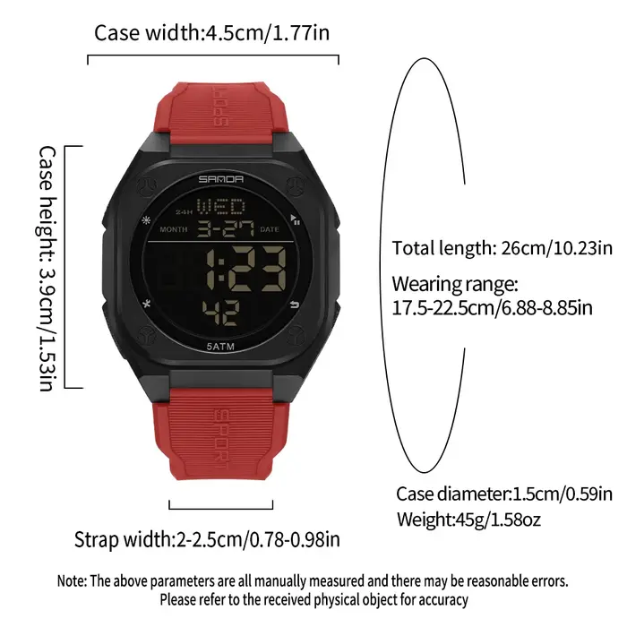 Montres numériques pour hommes à la mode