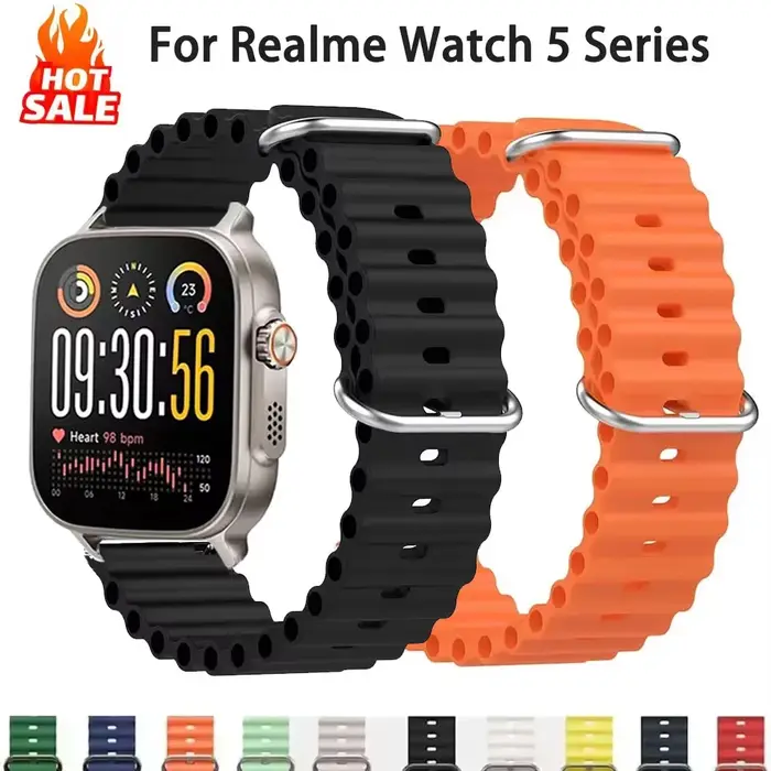 Bracelet en silicone Ocean pour Realme Watch 5