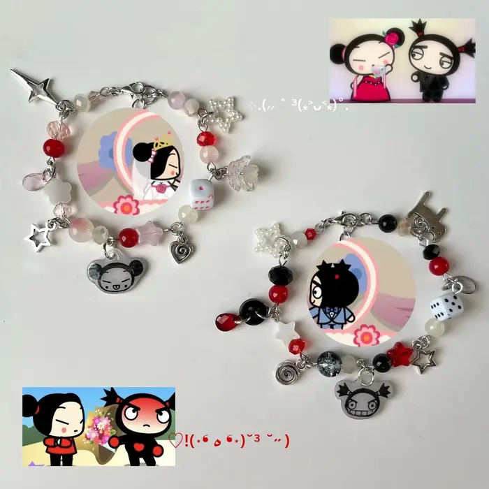 Bracelet exquis pour couple Puka et Garoo fait à la main