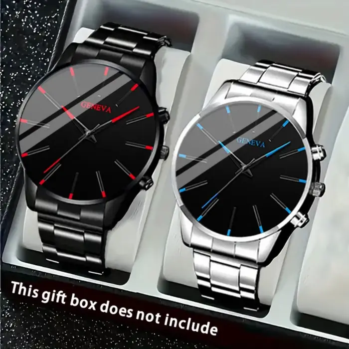 Ensemble de montres à quartz de luxe pour hommes