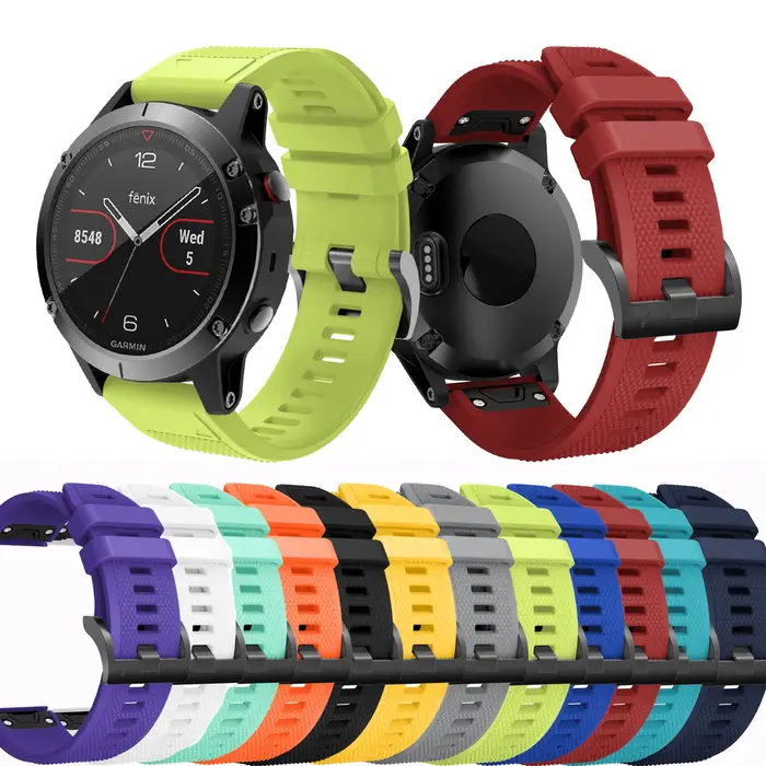 Bracelet en silicone pour Garmin Fenix 5 Plus