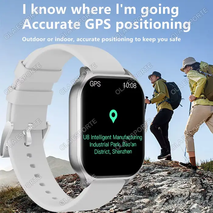 Montre intelligente pour Android IOS montres 2.01 pouces HD affichage Bluetooth appel Message alerte musique sport Mode Smartwatch hommes femmes cadeau
