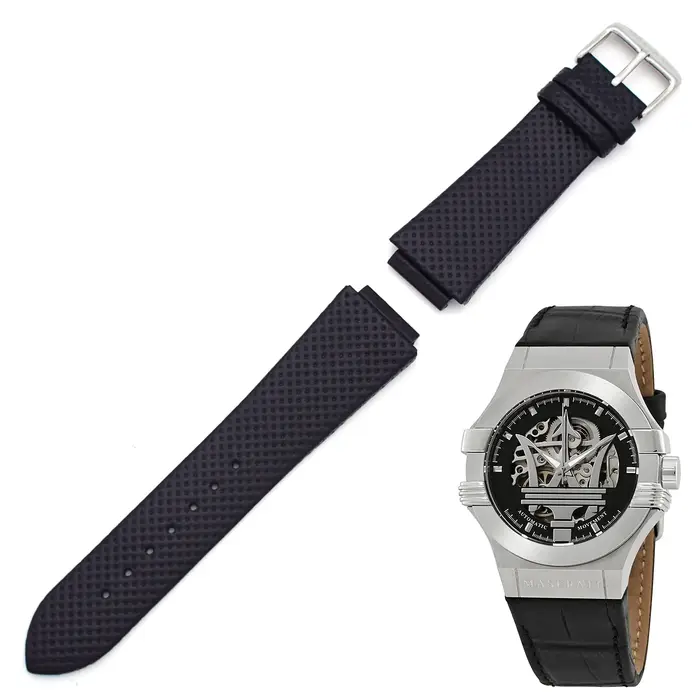 THEAGE 24MM bracelet de montre en cuir véritable remplacement pour montres pour hommes MASERATI R 8821108025 R R