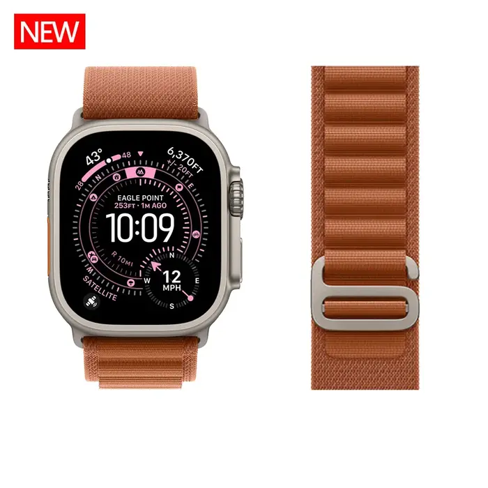 Bracelet à boucle alpine pour Apple Watch Ultra 3 bandes 49mm