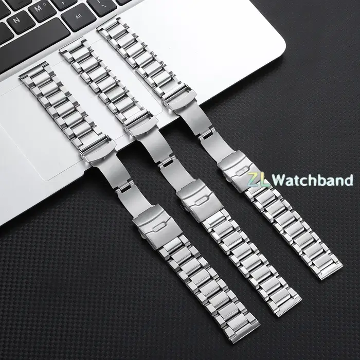 Bracelet de montre en métal 20mm 22mm 24mm pour Seiko