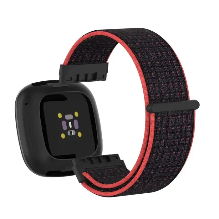 Bracelet en Nylon pour Fitbit Versa 4/Versa 3, Bracelet respirant pour Fitbit Sense 2/Sense Smartwat