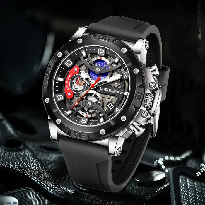 Montre de sport LIGE pour homme