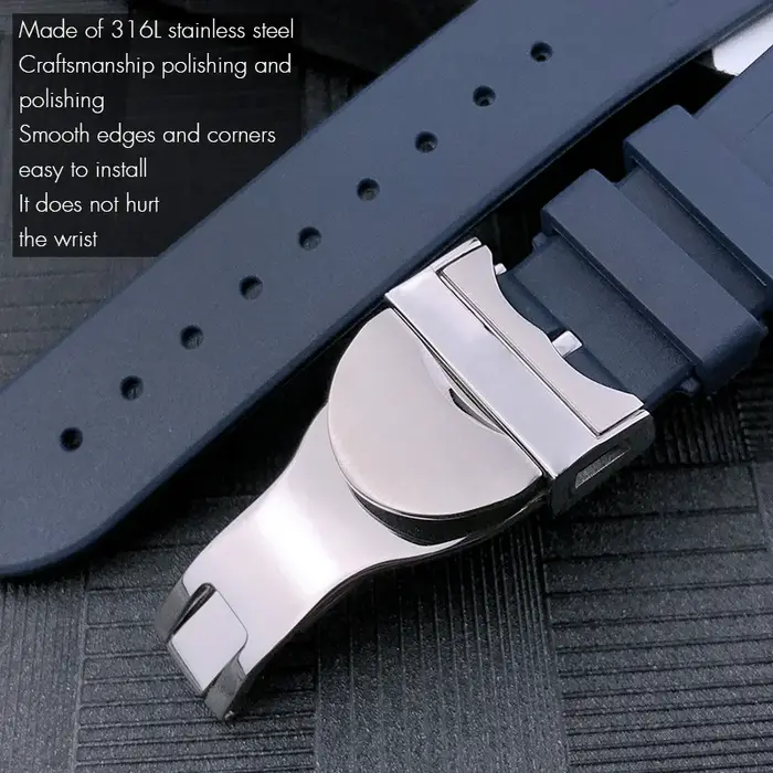 Bracelet de montre en caoutchouc