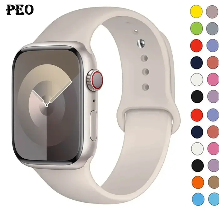 Bracelet sport en silicone pour Apple Watch