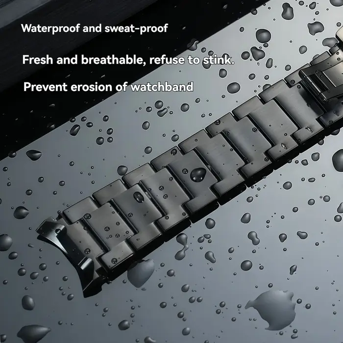 Bracelet de remplacement en acier inoxydable pour Mido Commander Gradient Smoked M021.407 'Phantom'