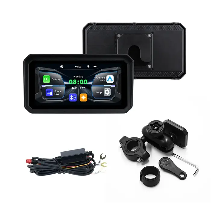 EKIY 6 pouces moto Carplay Navigation étanche Carplay écran d'affichage Portable moto Android Auto moto GPS