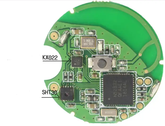 NRF52832 Beacon ibeacon Équipement avec capteur avec LIS2DH SHT30 Etanche sans batterie Avec étui