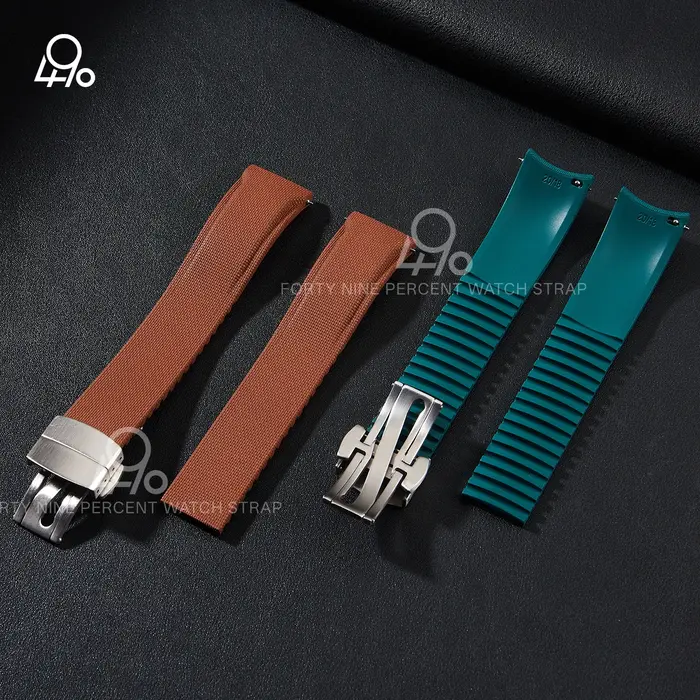 Bracelets de montre de luxe de haute qualité à extrémités courbes 20 mm