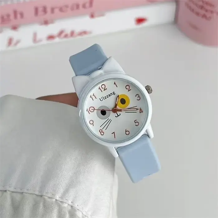 Montre pour enfants, style tendance, haute valeur ajoutée, pour élèves du primaire et du secondaire, montre à quartz simple et mignonne avec dessin animé