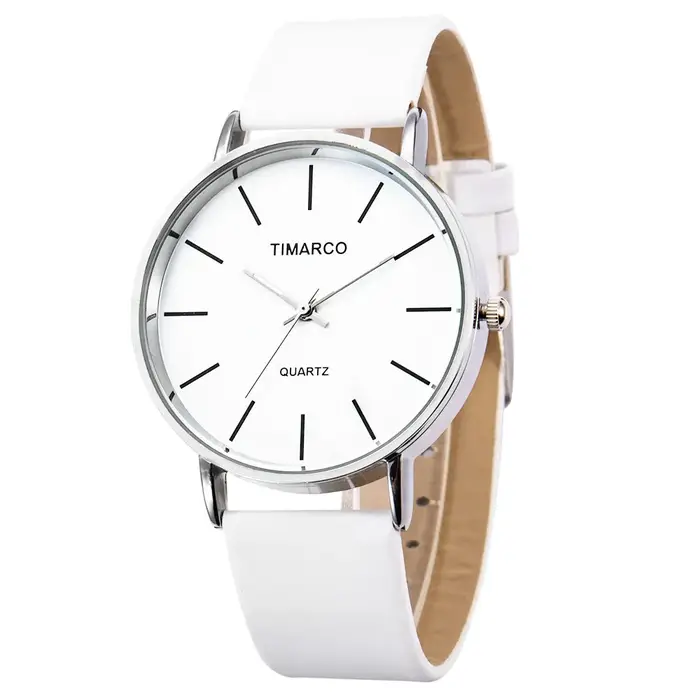 Montre à quartz analogique minimaliste pour hommes et femmes