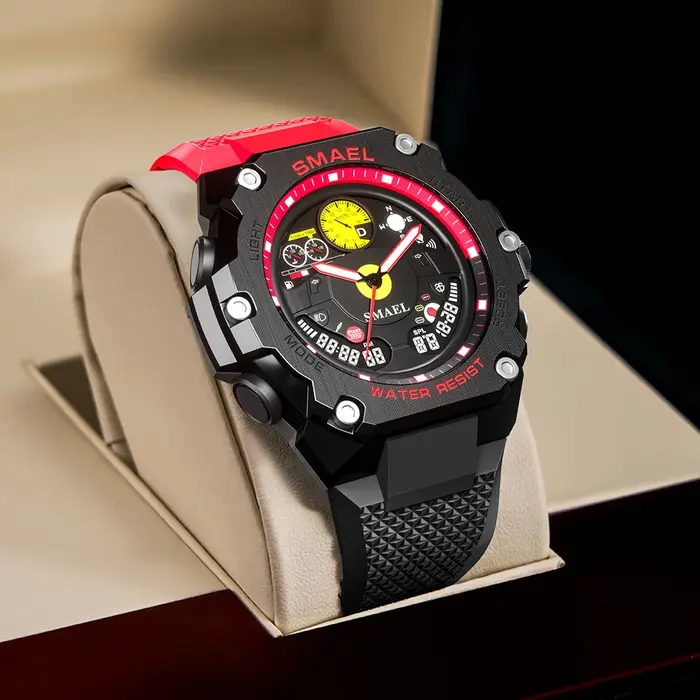 Montres de sport numériques LED pour hommes