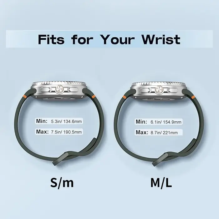 Bracelet en Silicone d'origine pour Samsung Galaxy Watch 8
