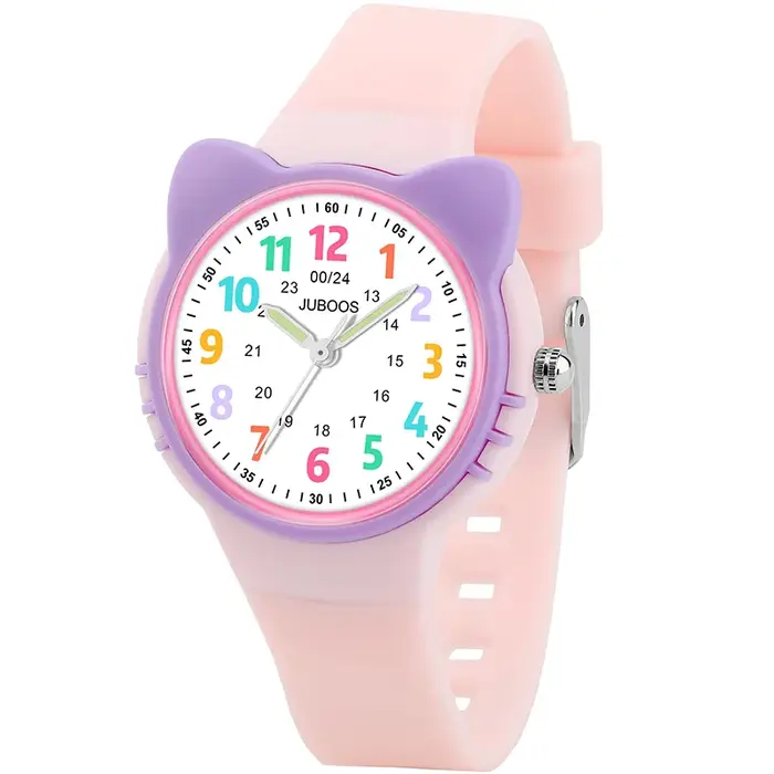 Montre analogique pour enfants, garçons et filles, tout-petits de 3 à 12 ans, pour apprendre l'heure, étanche 3ATM, montre à quartz pour enfants avec affichage facile à lire.