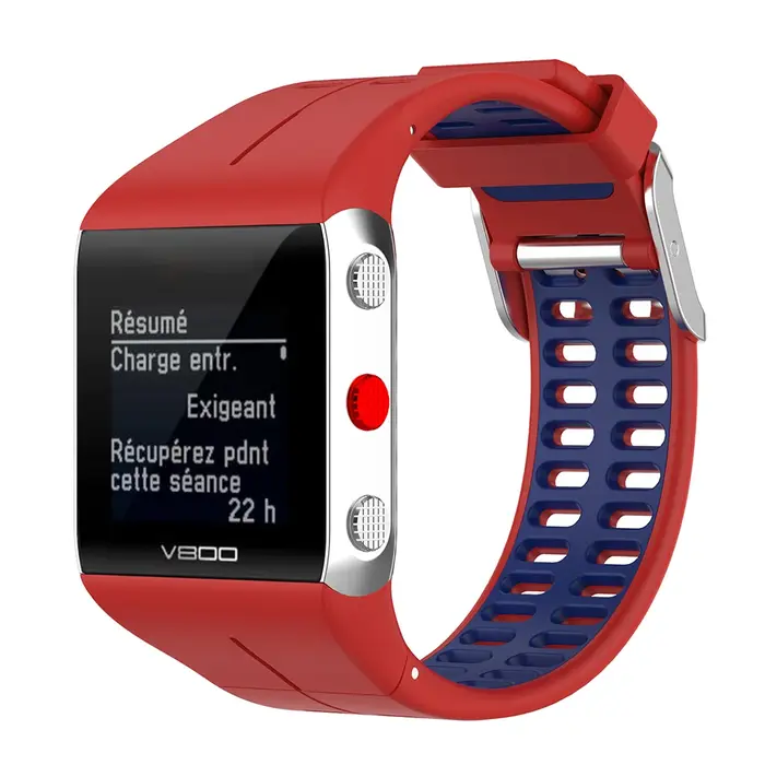 Bracelet de rechange en silicone pour montre connectée GPS Polar V800