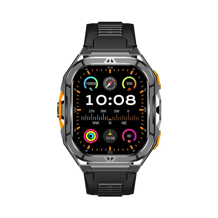 Montre connectée GPS pour hommes, robuste, pour l'extérieur, bande Duan, suivi précis des sports, su