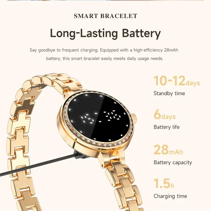 Montre connectée élégante pour femmes