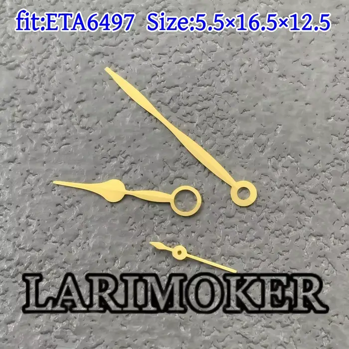 LARIMOKER ETA6497 aiguilles de montre or Rose blanc bleu noir argent et or