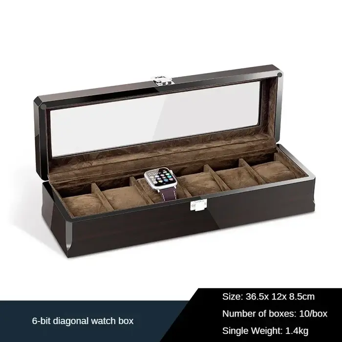 Boîte de montre en bois pour hommes